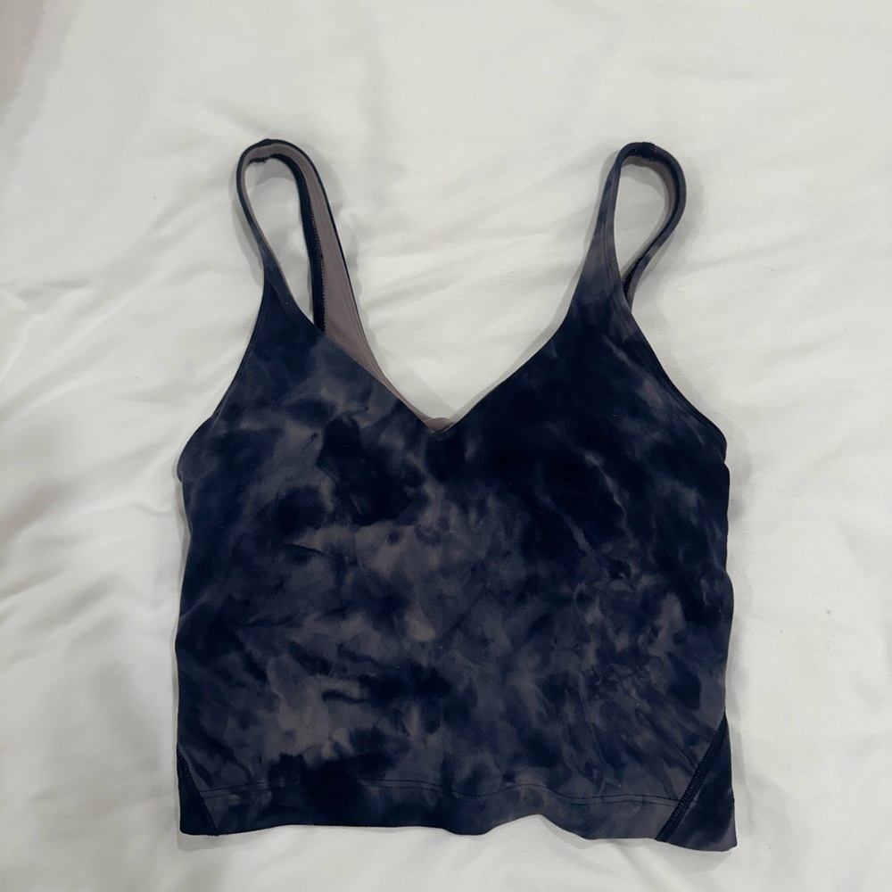 Navy Blue Tie-Dye Lululemon Align Tank
